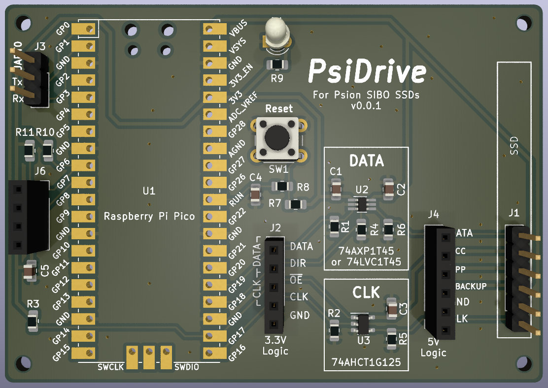 PsiDrive PCB version 0.0.1