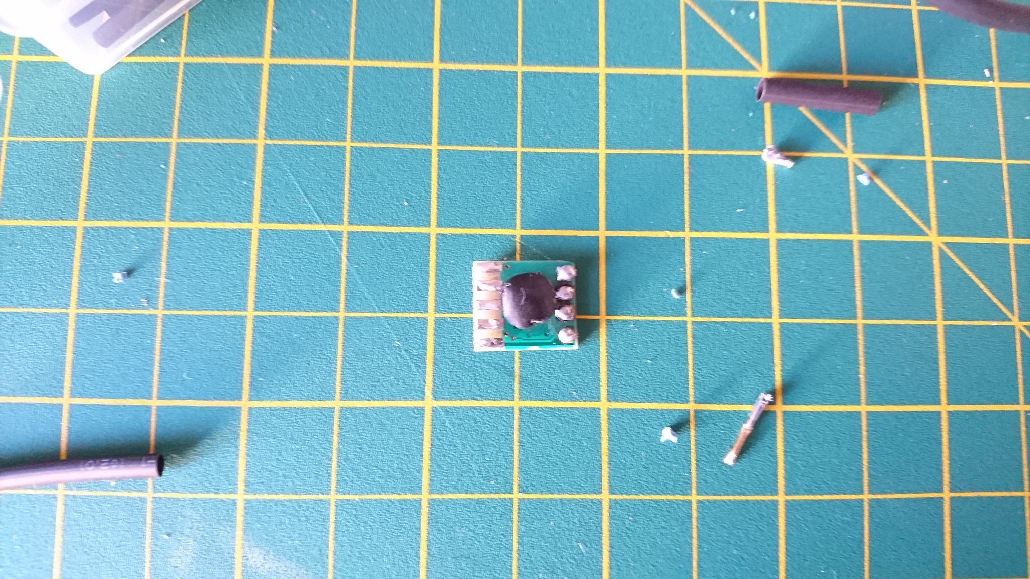 The PCB of a CH340 RS232 adapter